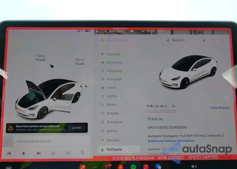 2020 Tesla Model 3 Performance Dual Motor All-Wheel Drive from USA, damaged, VIN 5YJ3E1EC7LF602634